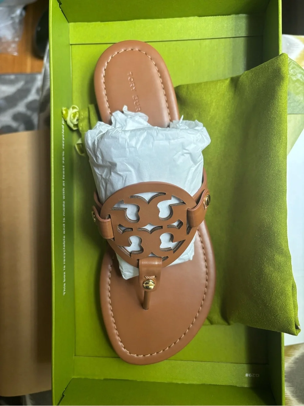 Tory Burch sandy brown Miller sandals. Brand new. Never before worn.